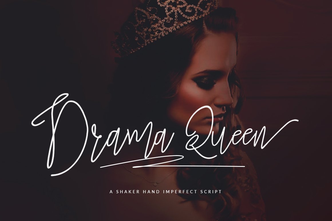 Drama Queen Script Font Free Download Drama Queen Script Font Free Download