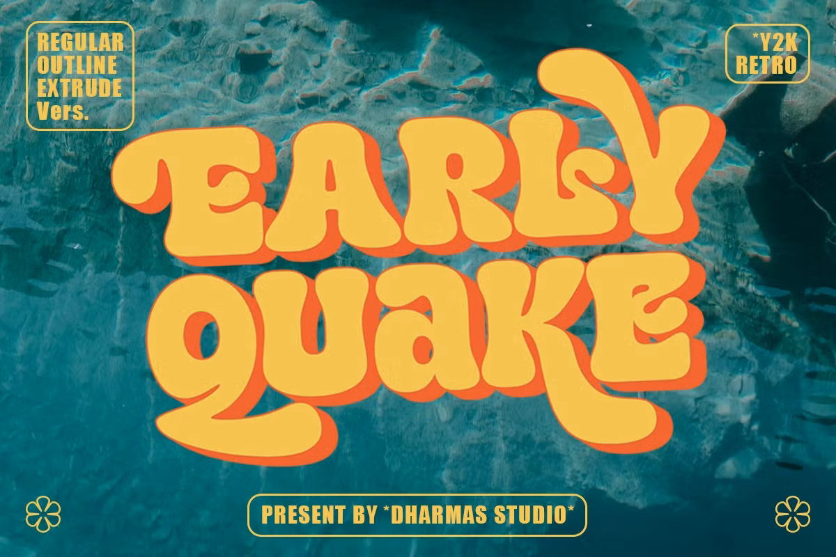 Early Quake - Y2K Retro Font Free Download Free Download Early Quake - Y2K Retro Font Free Download Free Download