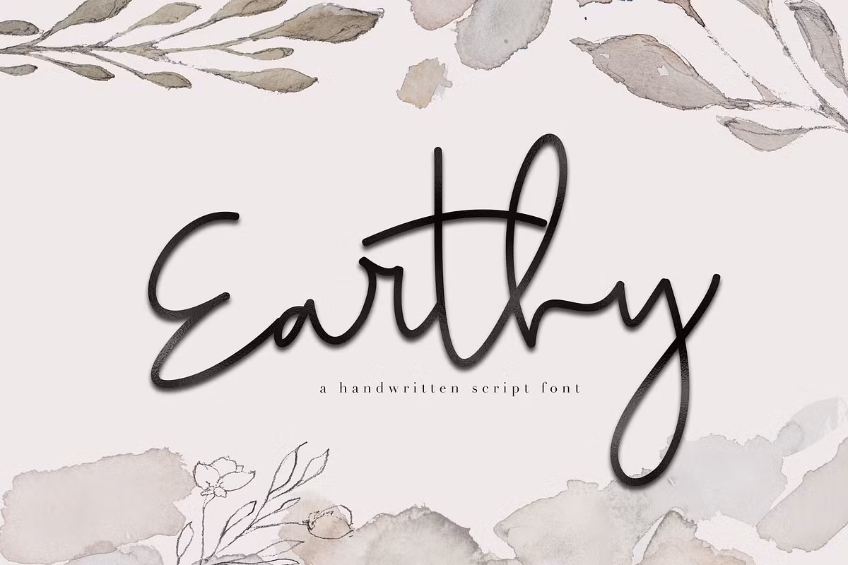 Earthy - A Handwritten Script Font Free Download Free Download