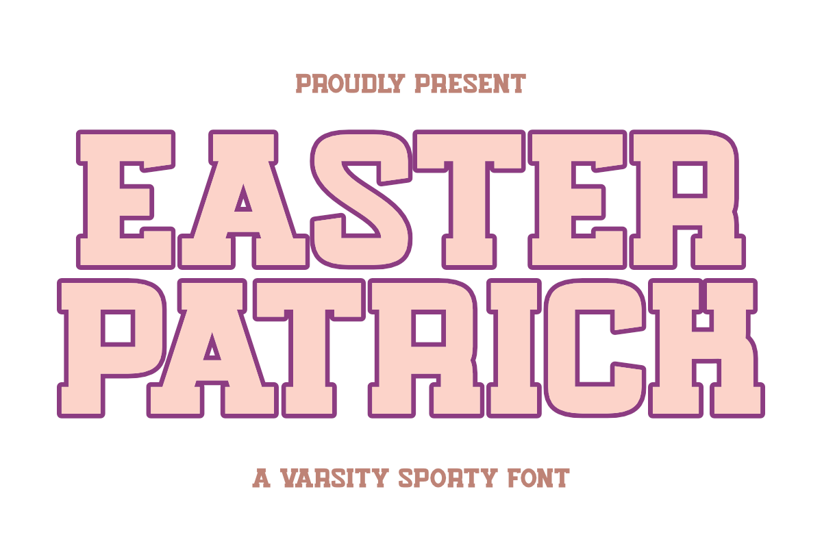 Easter Patrick - Varsity Sport Font Free Download Free Download Easter Patrick - Varsity Sport Font Free Download Free Download