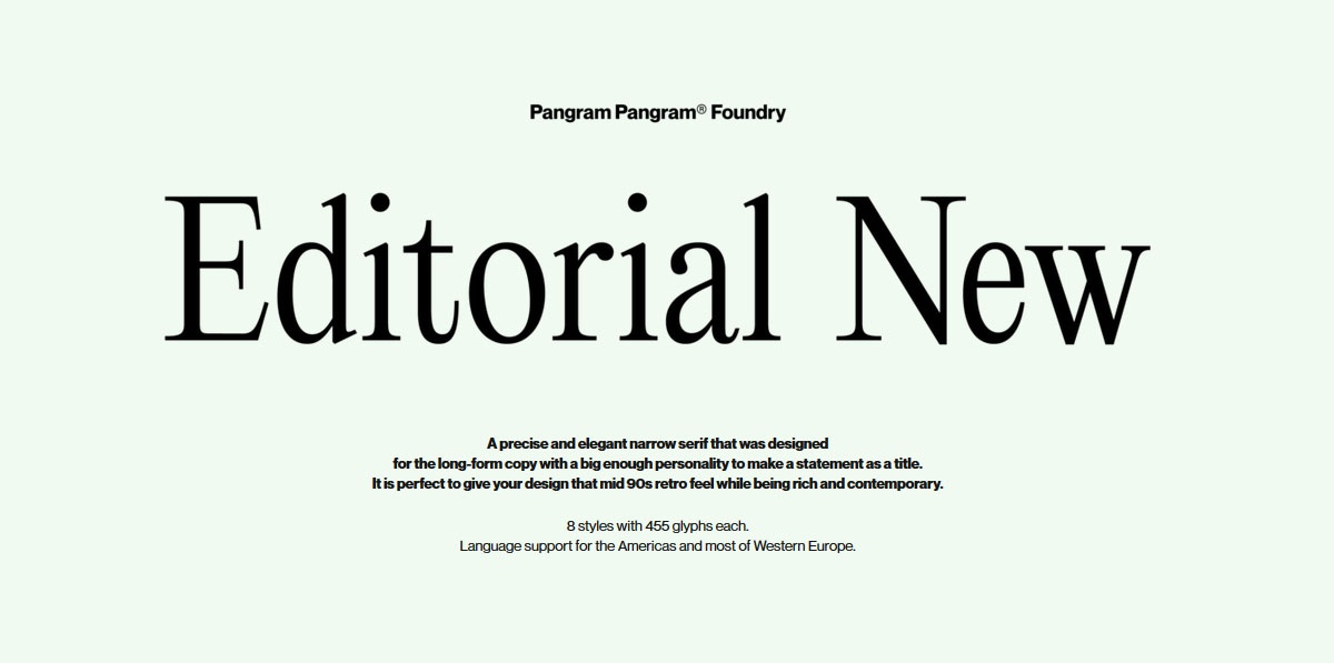 Editorial New Font Free Download Editorial New Font Free Download