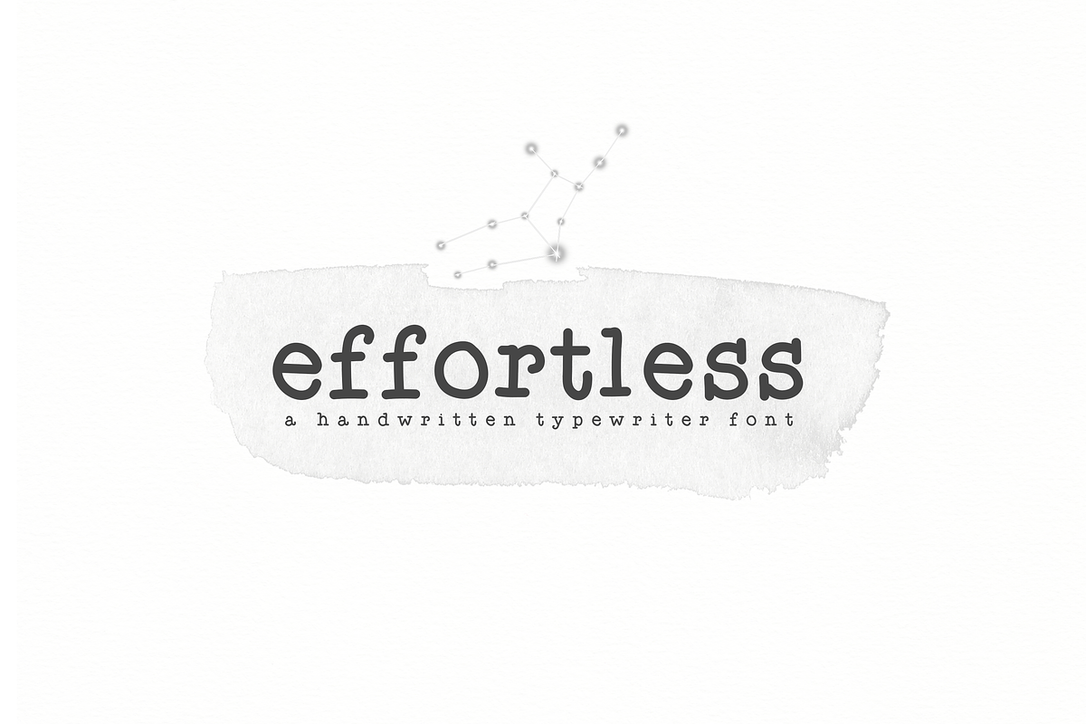 Effortless - Typewriter Font Free Download Free Download