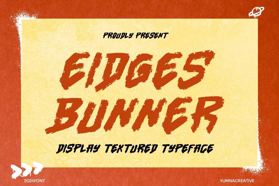 Eidges Bunner - Display Textured Font Free Download Eidges Bunner - Display Textured Font Free Download