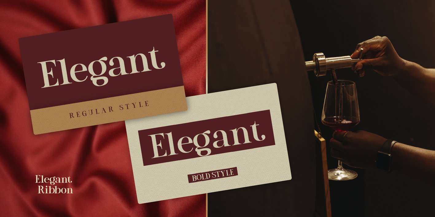 Elegant Ribbon Font Free Download Elegant Ribbon Font Free Download