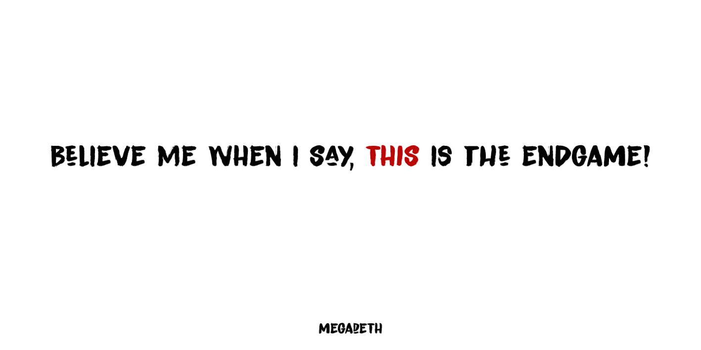Endgame Font Free Download Endgame Font Free Download