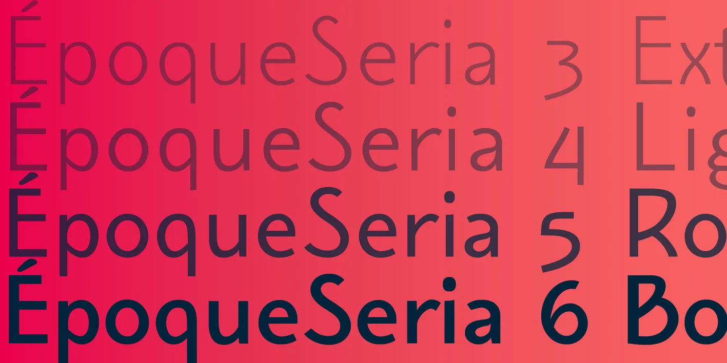 Epoque Seria Font