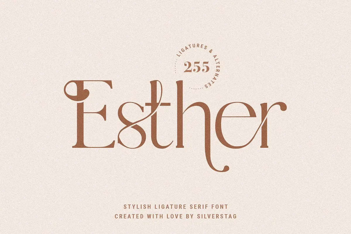Esther - Stylish Ligature Serif Font Free Download Free Download Esther - Stylish Ligature Serif Font Free Download Free Download