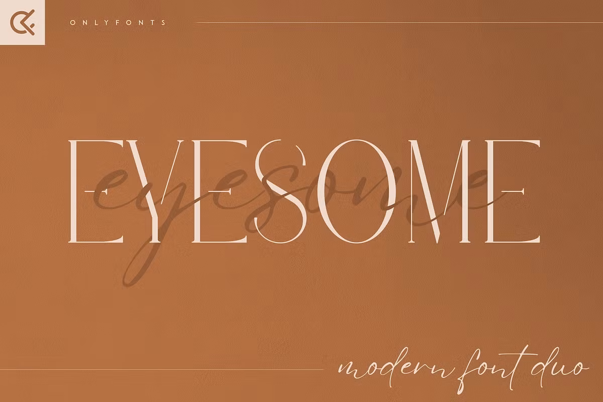 Eyesome - Modern Font Duo Free Download Free Download