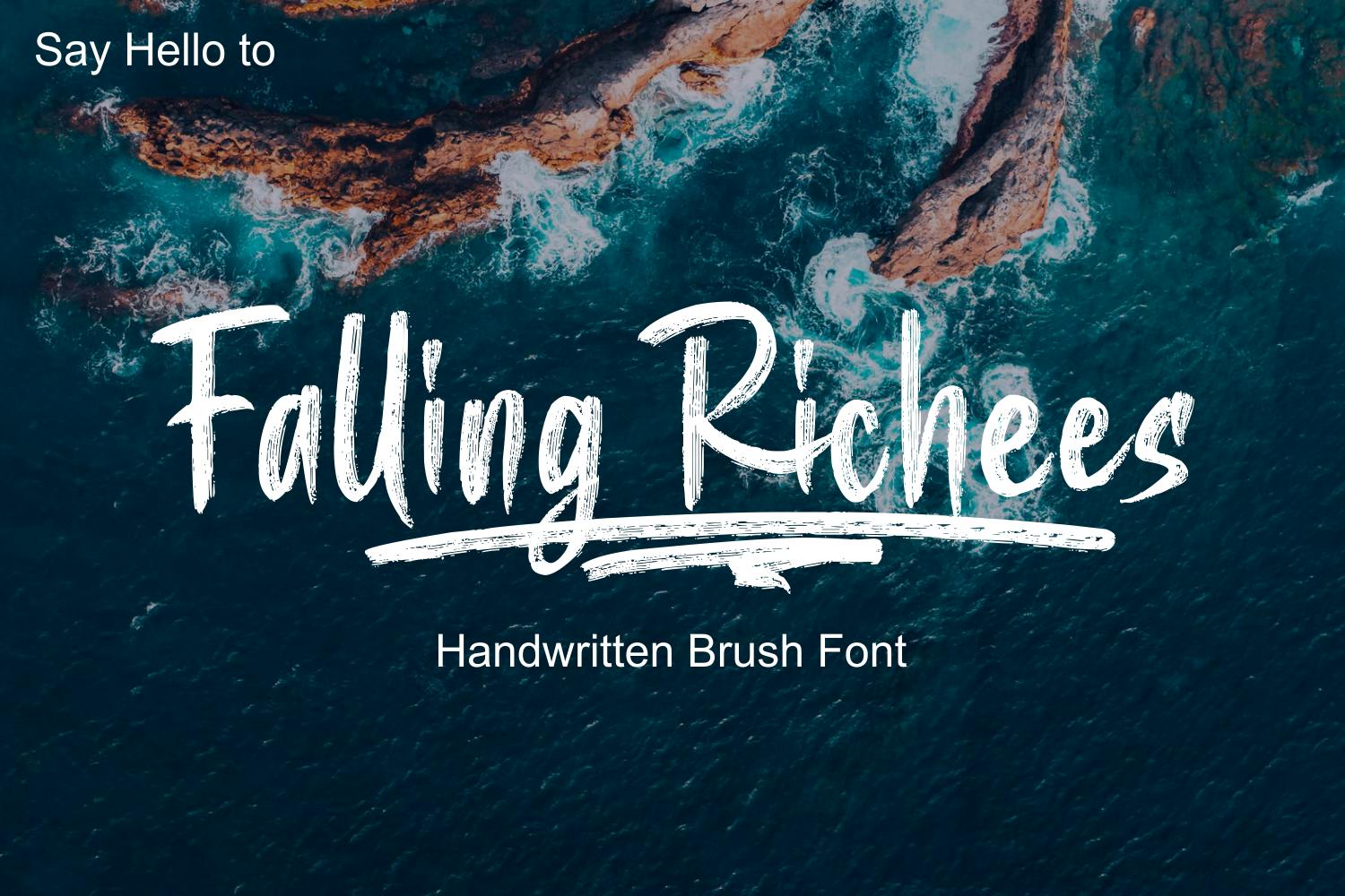 Falling Richees - Authentic Dry Brush Font Free Download Falling Richees - Authentic Dry Brush Font Free Download