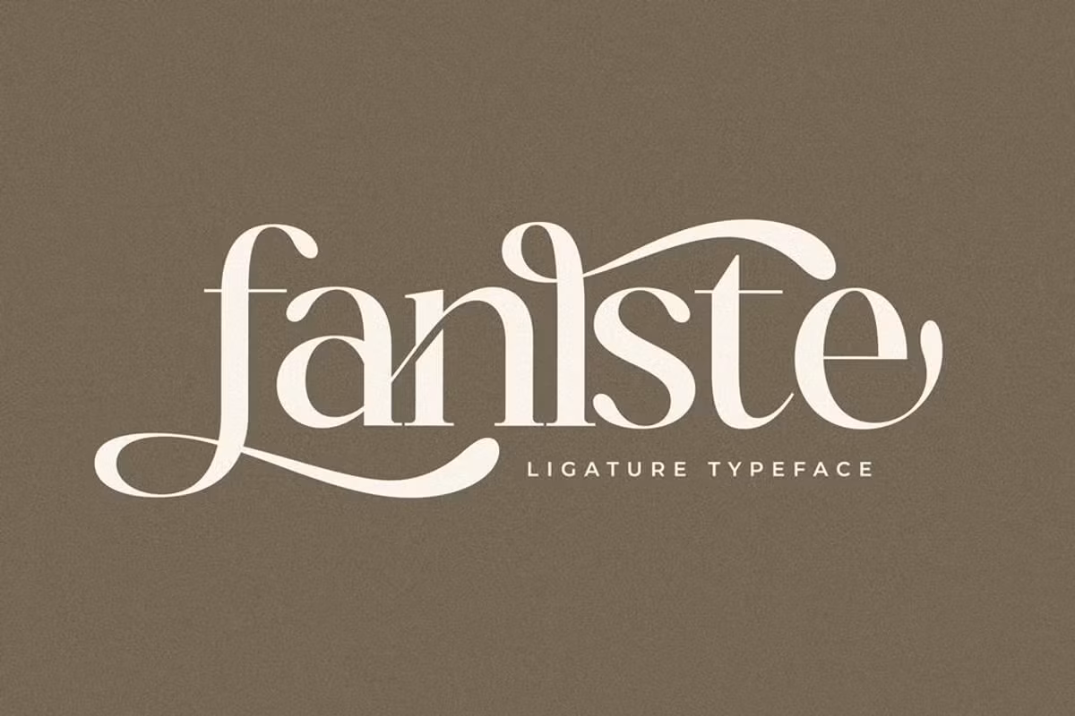 Fanlste Ligature Typeface Font Free Download Free Download