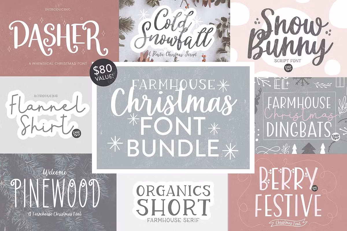 FARMHOUSE CHRISTMAS FONT BUNDLE Free Download Free Download FARMHOUSE CHRISTMAS FONT BUNDLE Free Download Free Download
