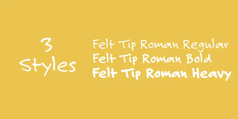 Felt Tip Font