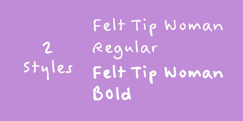 Felt Tip Woman Font Free Download Felt Tip Woman Font Free Download
