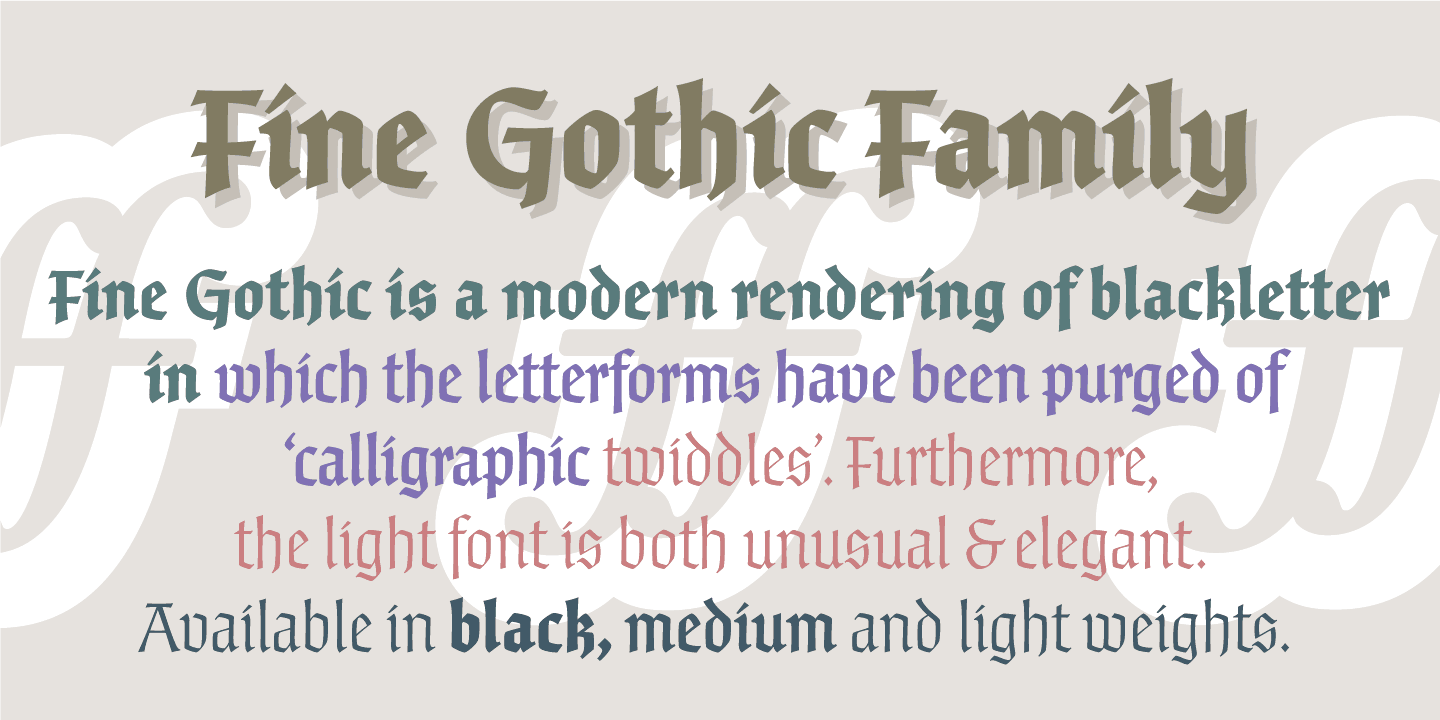 Fine Gothic Free Download Free Download