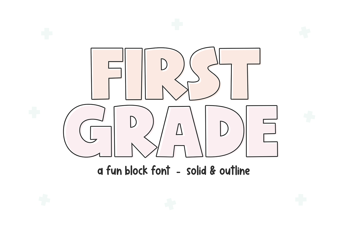 First Grade | Fun Block Font Free Download Free Download First Grade | Fun Block Font Free Download Free Download