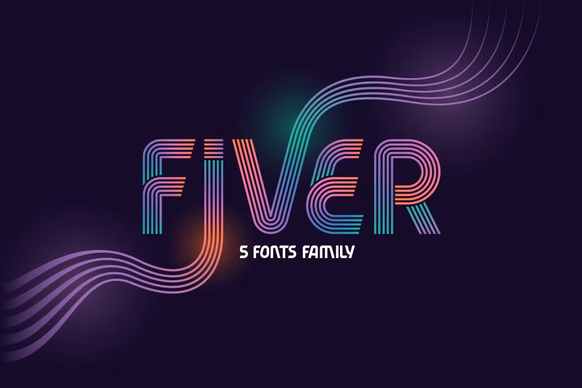 Fiver 5 fonts family Free Download Free Download