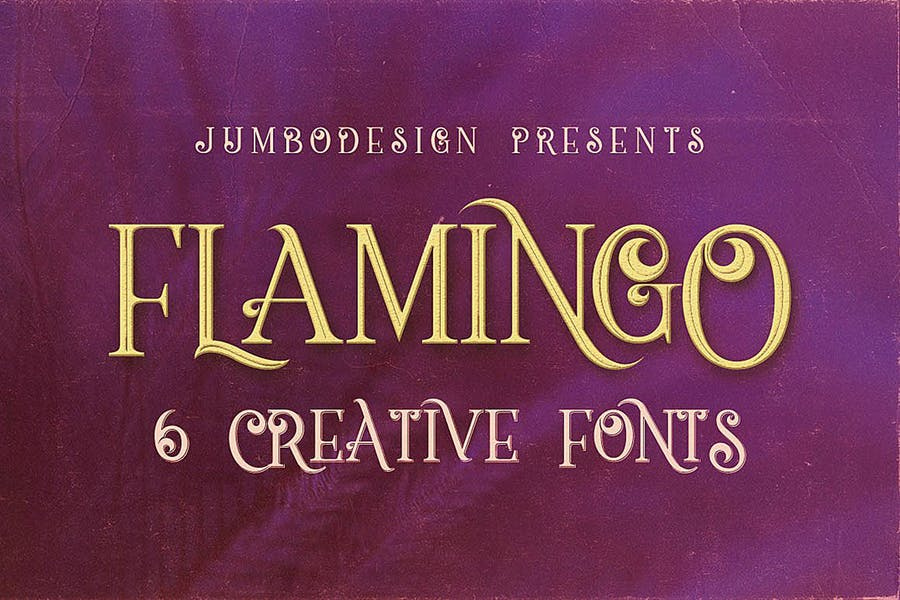 Flamingo - Vintage Style Font Free Download Flamingo - Vintage Style Font Free Download