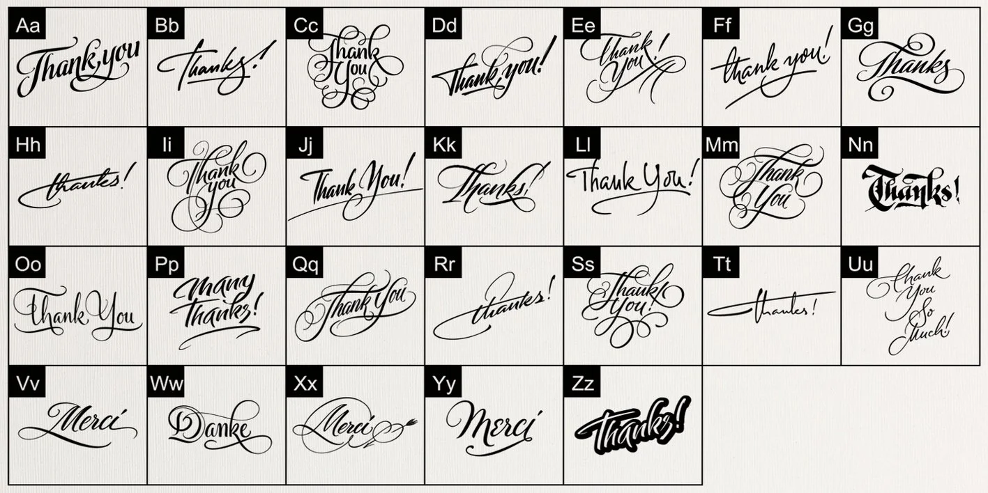 FM Thank You Font