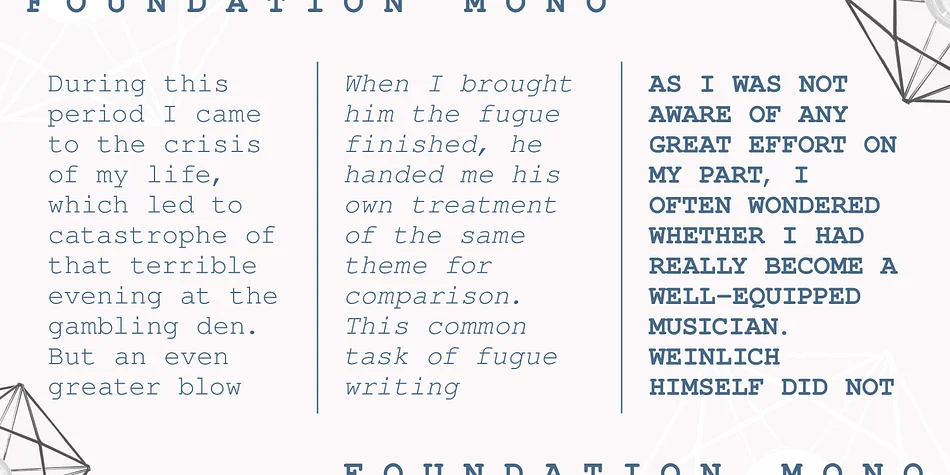 Foundation Mono Font