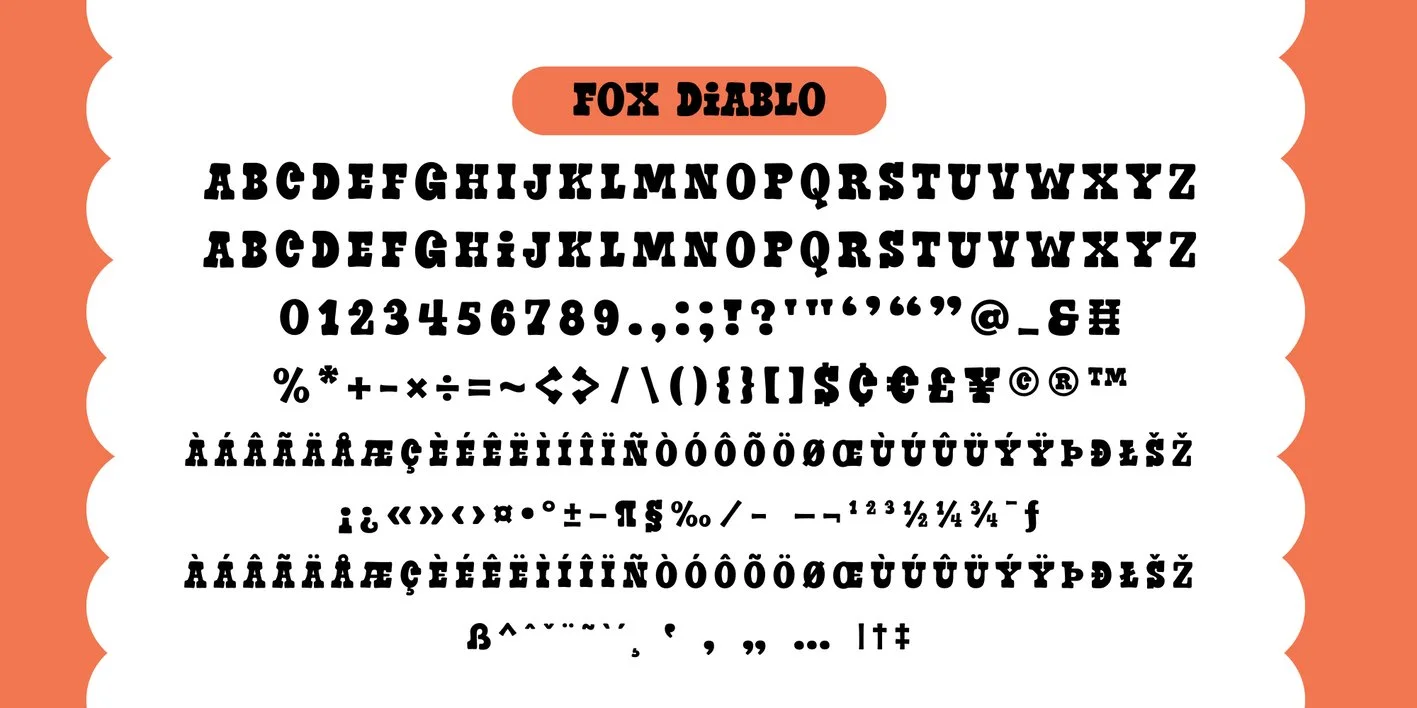 Fox Diablo Rust Font Free Download Free Download