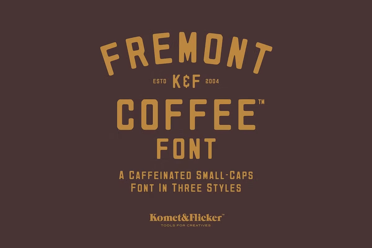 Fremont Coffee - A Caffeinated Font Free Download Free Download