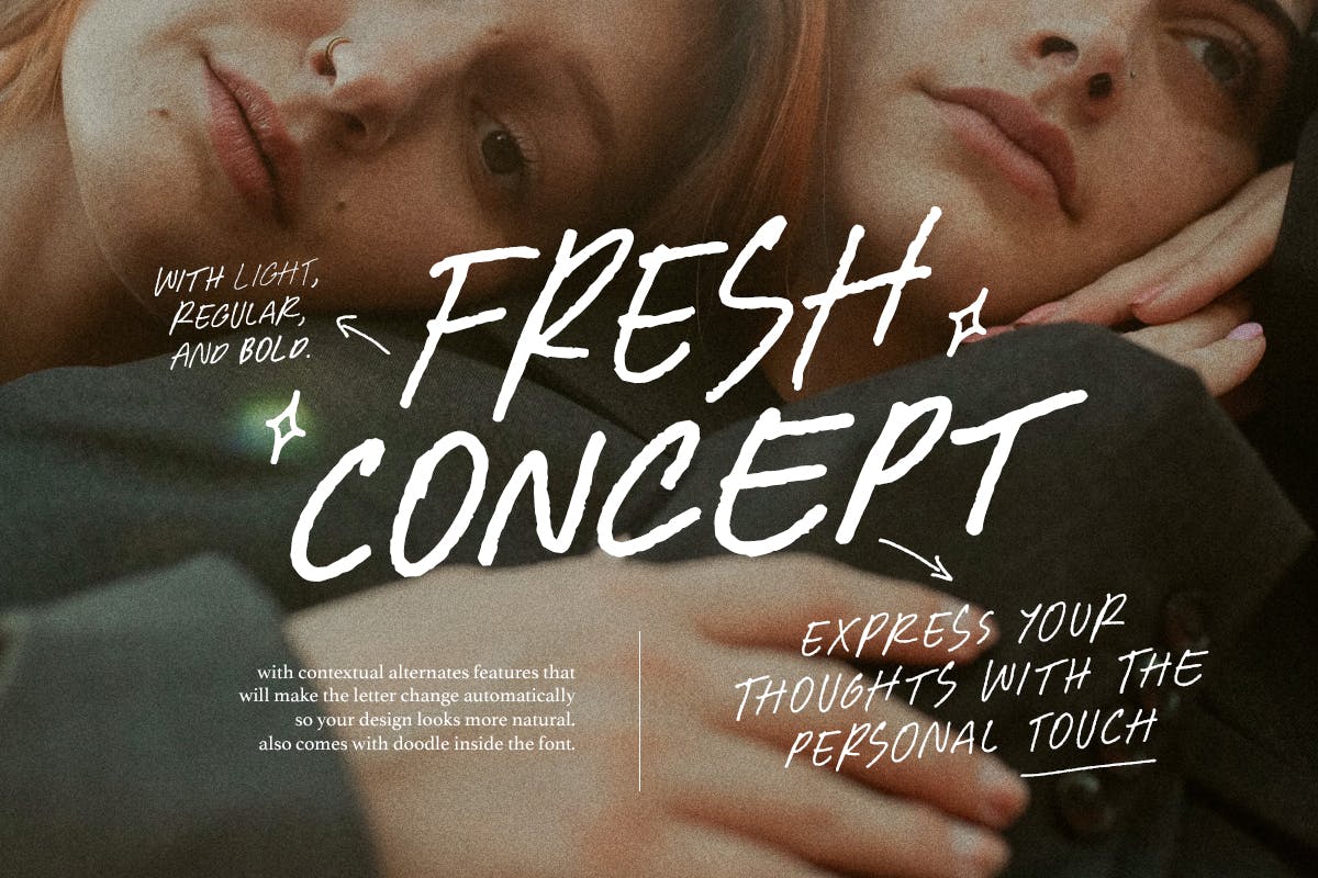 Fresh Concept - All Caps Handwritten Font Free Download Fresh Concept - All Caps Handwritten Font Free Download