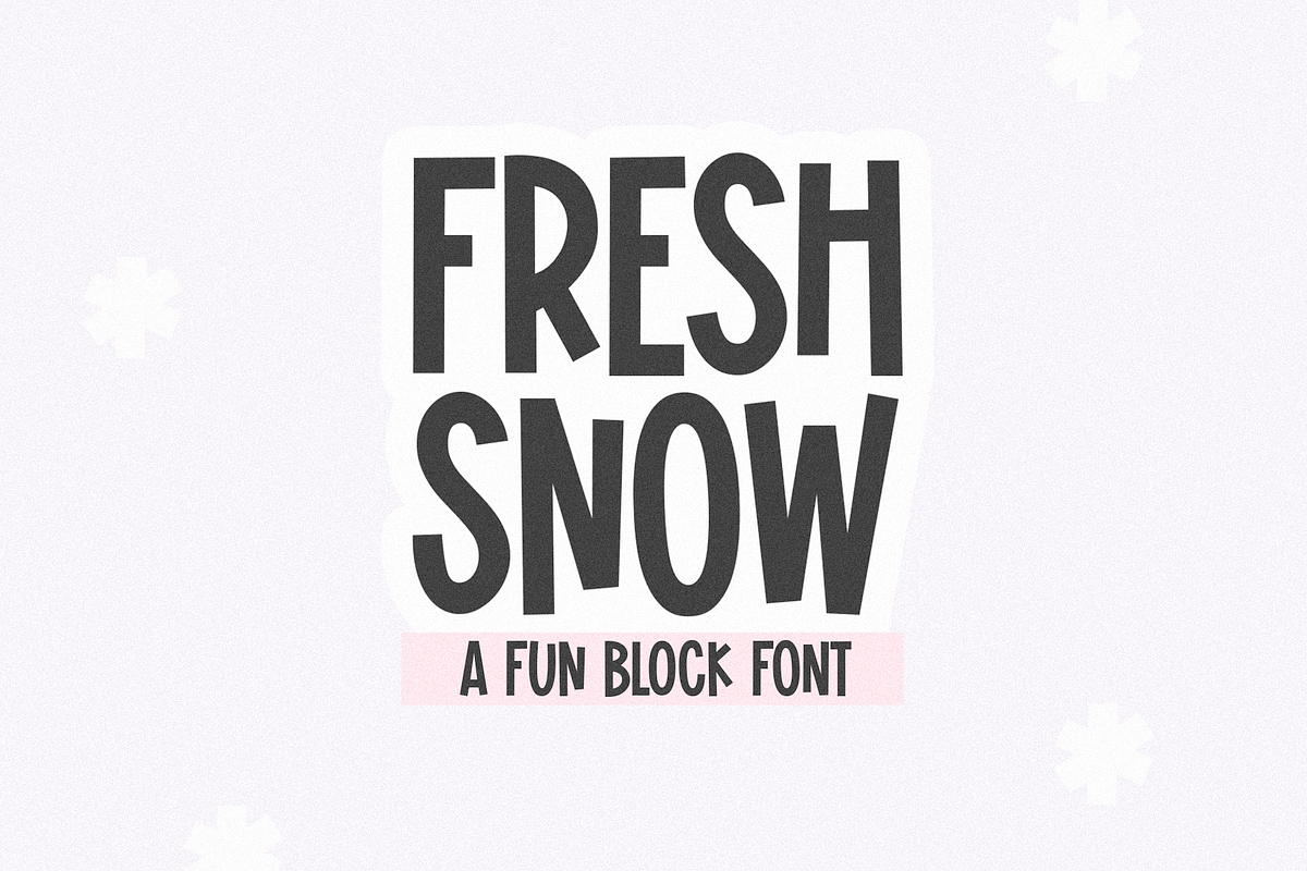 Fresh Snow | Cute Block Font Free Download Free Download Fresh Snow | Cute Block Font Free Download Free Download