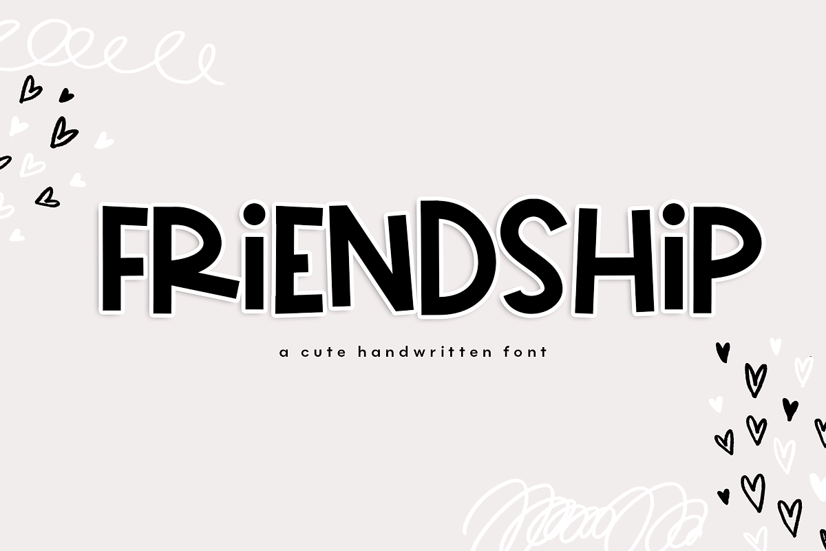 Friendship - A Cute Handwritten Font Free Download Free Download Friendship - A Cute Handwritten Font Free Download Free Download