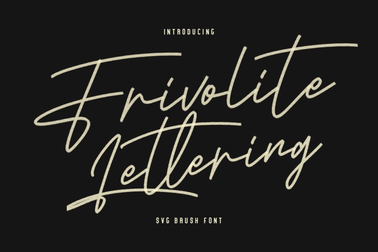 Frivolite Lettering Font Free Download