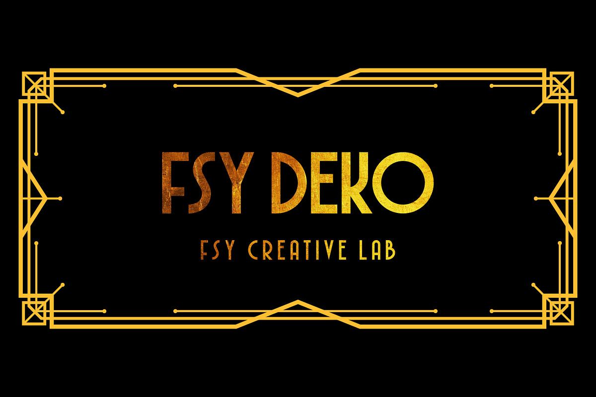 FSY DEKO | Vintage Typeface Free Download Free Download