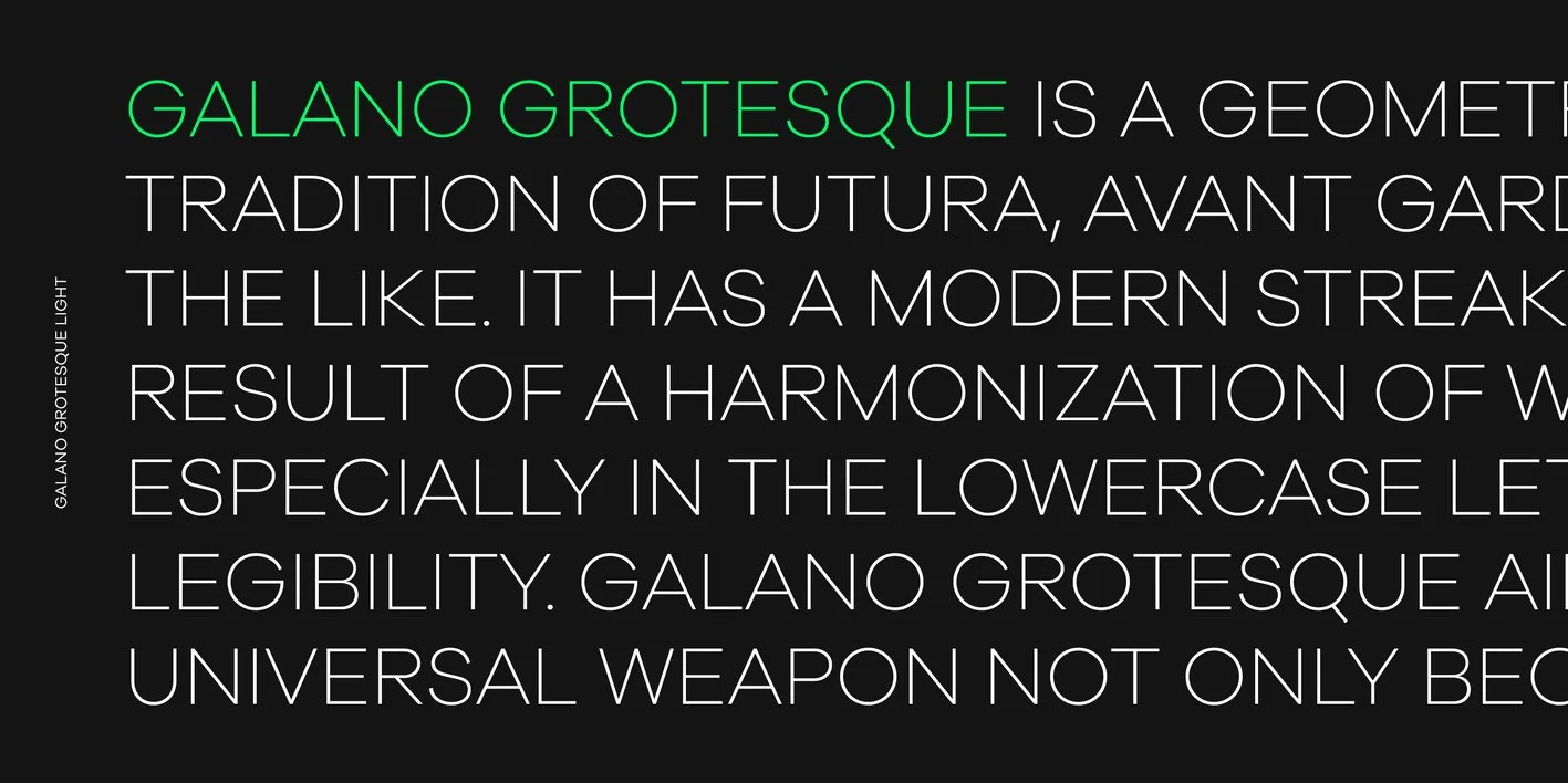 Galano Grotesque Font
