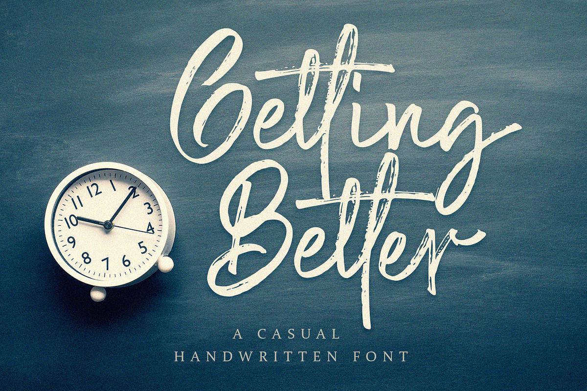 Getting Better - Handwritten Font Free Download Free Download Getting Better - Handwritten Font Free Download Free Download