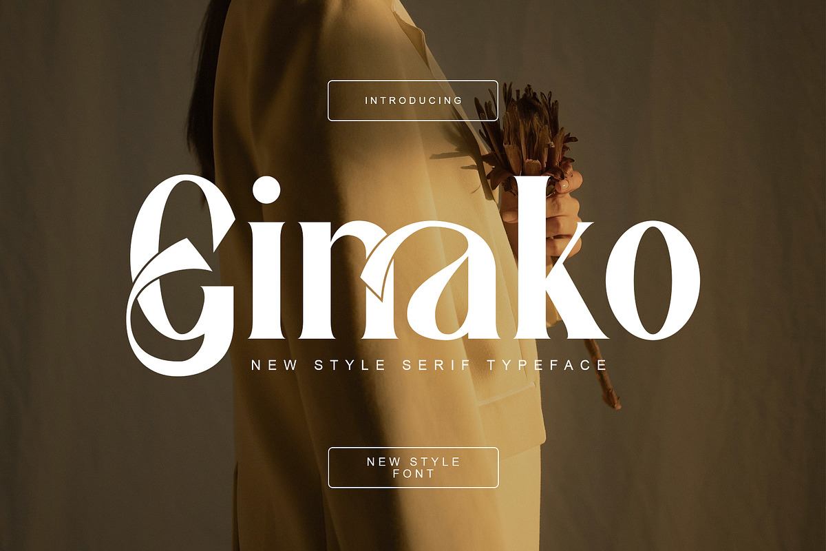 Ginako Ligature Serif Typeface Free Download Free Download