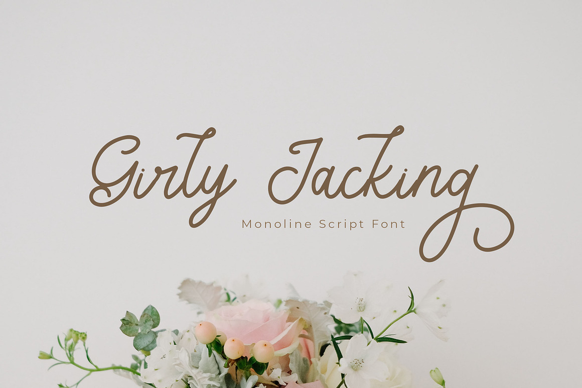 Girly Jacking Monoline Script Font Free Download Girly Jacking Monoline Script Font Free Download