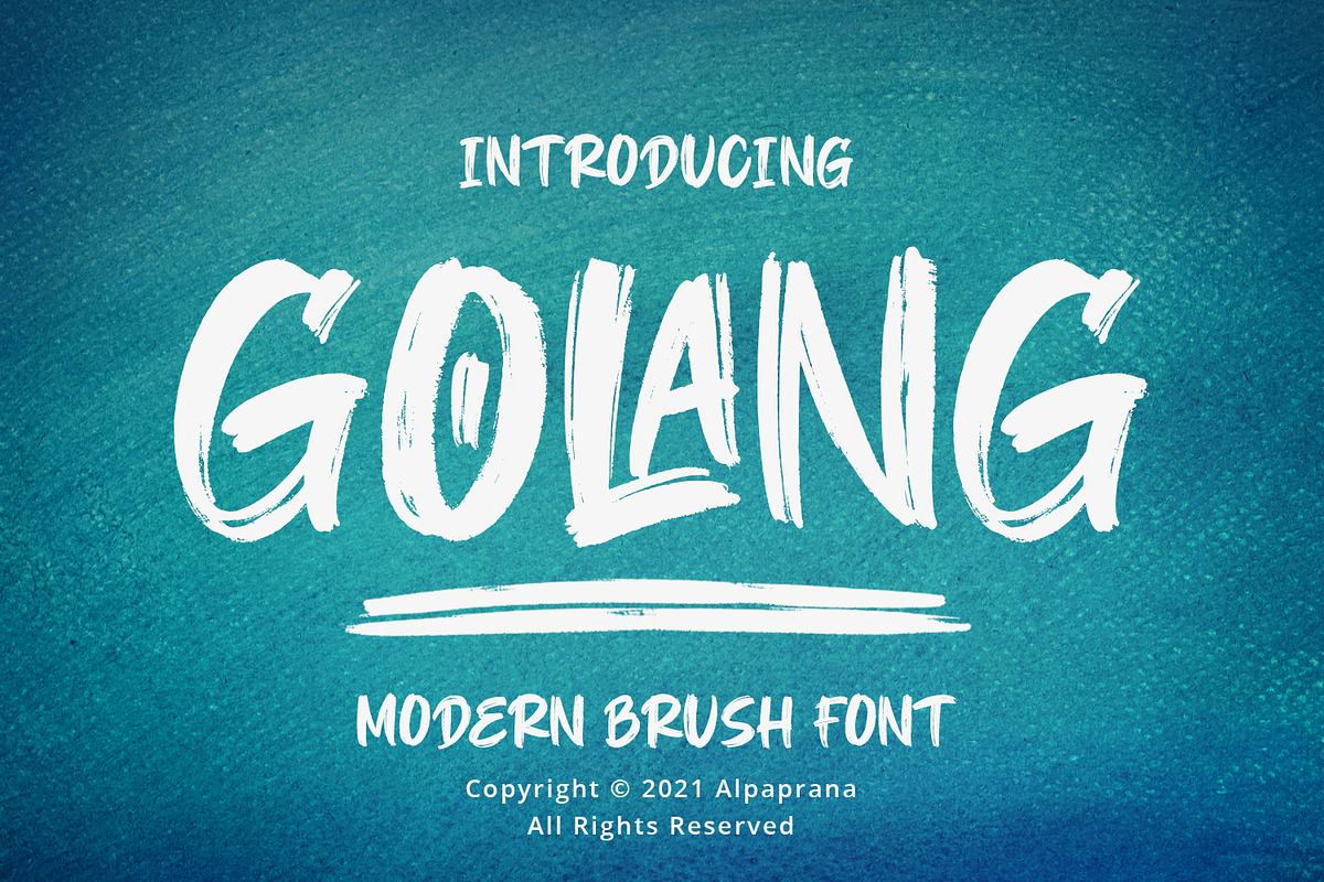 Golang - Modern Brush Font Free Download Free Download Golang - Modern Brush Font Free Download Free Download