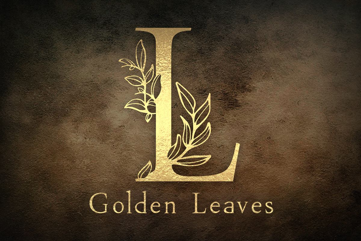 Golden Leaves - floral font Free Download Free Download Golden Leaves - floral font Free Download Free Download