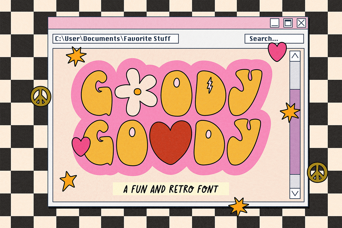 GOODY-GODDY | FUN RETRO FONT Free Download Free Download GOODY-GODDY | FUN RETRO FONT Free Download Free Download