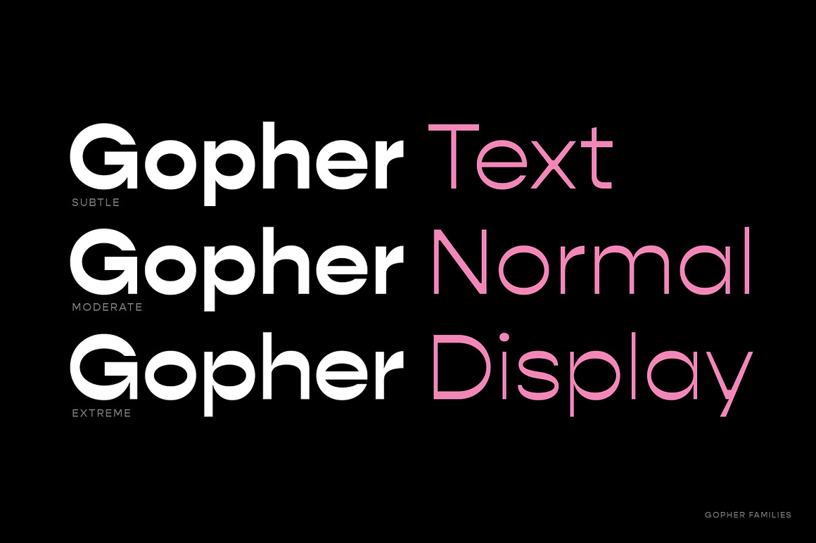 Gopher Complete Font Family Free Download Gopher Complete Font Family Free Download