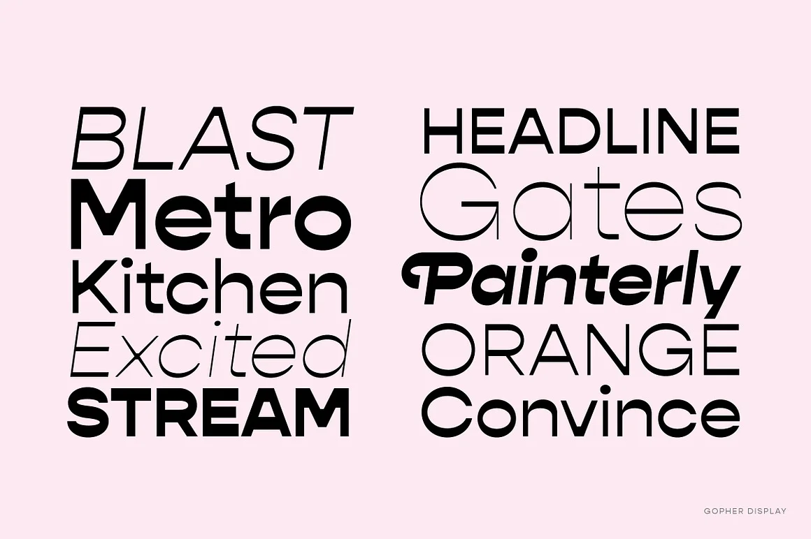Gopher Complete Font Family