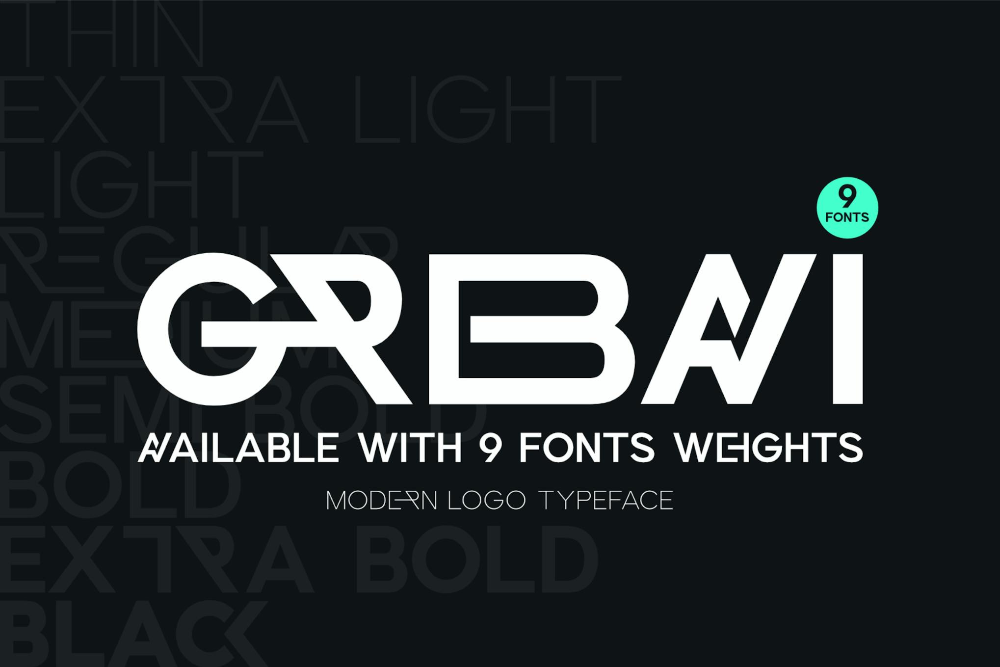 Grebavi | Modern Logo Typeface Font Free Download Grebavi | Modern Logo Typeface Font Free Download