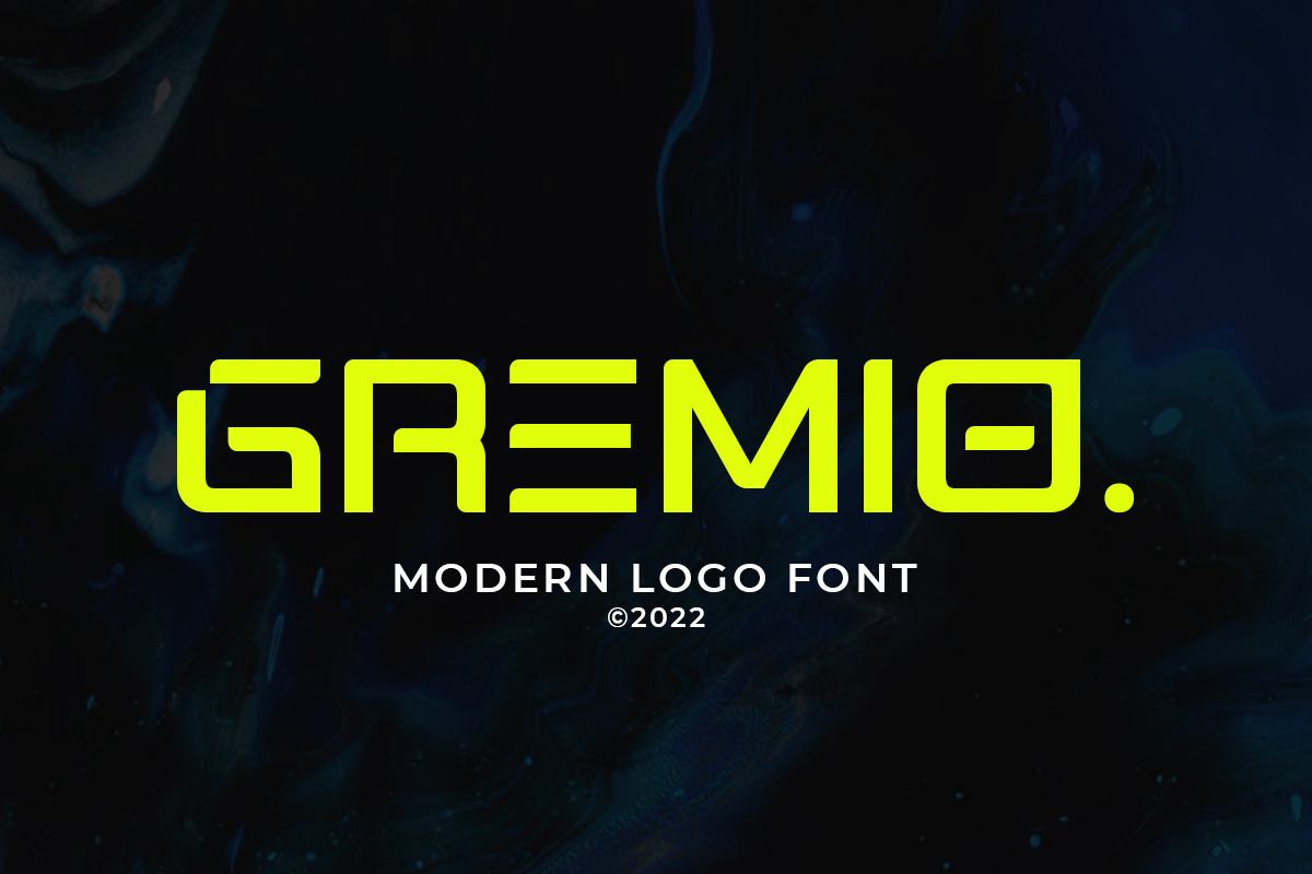 Gremio - Modern Logo Font Free Download Free Download