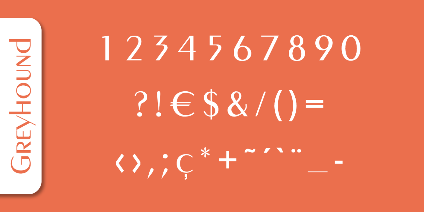 Greyhound Font Free Download Greyhound Font Free Download