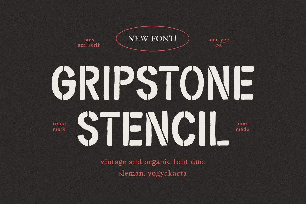 Gripstone Stencil - Vintage Font Duo Free Download Free Download Gripstone Stencil - Vintage Font Duo Free Download Free Download