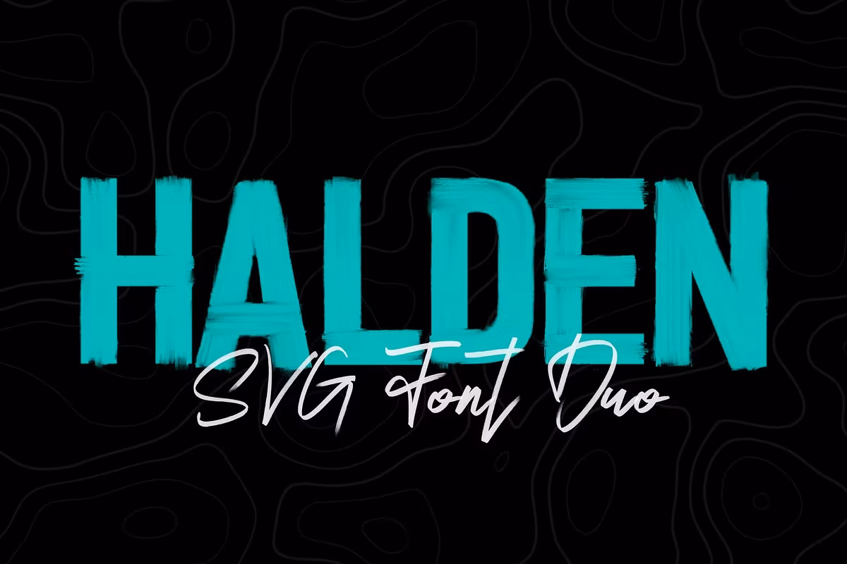 Halden - Hand Brushed SVG Font Duo Free Download Free Download Halden - Hand Brushed SVG Font Duo Free Download Free Download