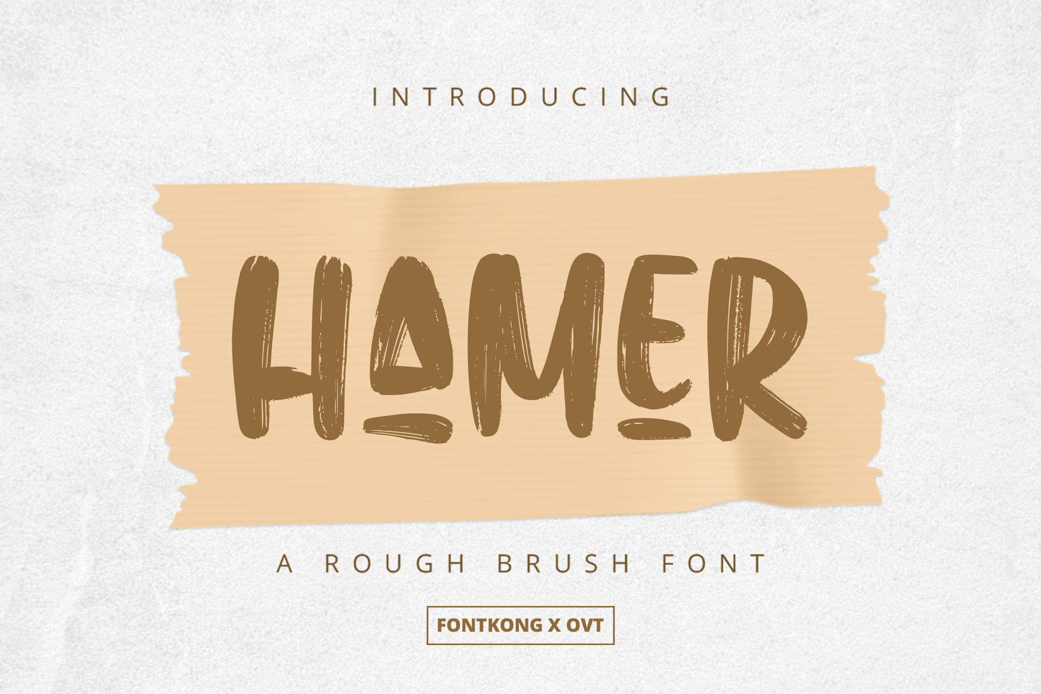 Hamer - Rough Brush Font Free Download Hamer - Rough Brush Font Free Download