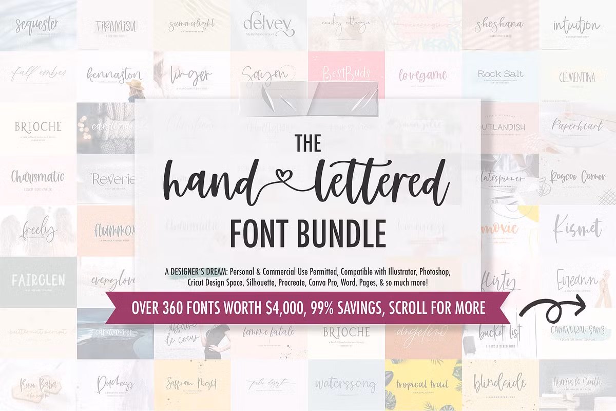 Handlettered Font Bundle Free Download Free Download