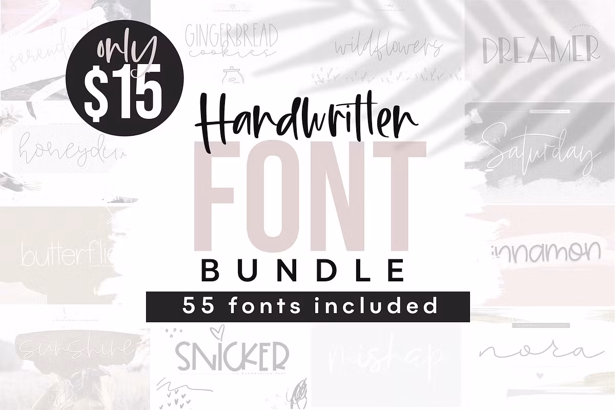 Handwritten Font Bundle Free Download Free Download