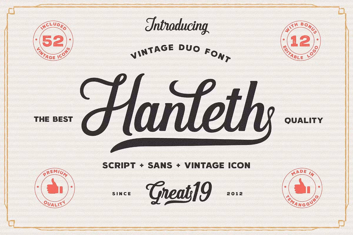 Hanleth vintage font duo Free Download Free Download Hanleth vintage font duo Free Download Free Download