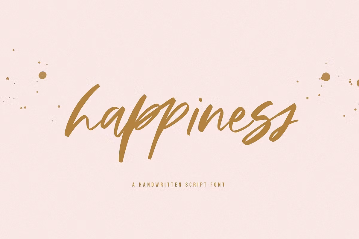 Happiness | Handwritten Script Font Free Download Free Download Happiness | Handwritten Script Font Free Download Free Download