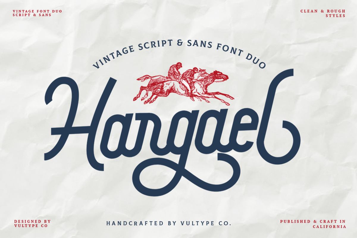 Hargael - Vintage Font Duo Free Download Free Download Hargael - Vintage Font Duo Free Download Free Download